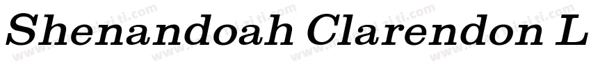 Shenandoah Clarendon Light Regular字体转换